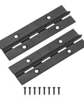 Top Shelf Heavy Duty 2 Pack 4 Inch Piano Hinges 304 Stainless Steel Black Continuous Cabinet Door Hinges With Pre Drilled Holes And Screws for toolboxes and furniture.
