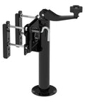 Hella Tough Heavy Duty Swivel Trailer Jack Stand With Bolt On Mount, 1000 Lb Weight Rating, 10 Inch Lift, Rust Resistant Finish, black design