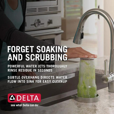 Glass Rinser For Kitchen Sinks And Bar Glassware No Mess Cleanup Quick Rinse With Powerful Jet Wash Rinses Residue In Seconds