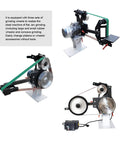 Shop Ready Heavy Duty Variable Speed Belt Sander And Knife Grinder With Vertical Horizontal Modes Three Polishing Wheels for efficient grinding.