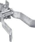 Single Gate Latch With Strong Arm Sentry Style, Commercial Grade, Hot Dip Galvanized Steel, mounted angle view