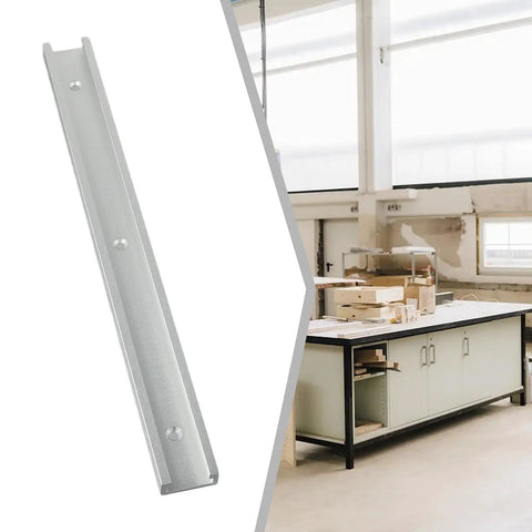 Pro Grade Aluminum T Track Slot Guide Rail For Woodworking With T Nuts And Quick Clamps, 30mm Slot in workshop setting