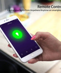 Smartphone controlling Color Changing Smart Light Bulbs 4 Pack E12 Base 360 Lumen Dimmable LED 35W Equiv with Alexa and Google Assistant