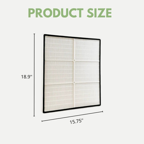 True HEPA Carbon Pre Filter For Whirlpool Whispure Air Purifier AP510 AP530 AP450 AP45030K WP500 WP1000 size 18.9x15.75 inches