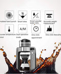 Five Cup Coffee Maker With Glass Carafe Bean To Cup Espresso Machine Automatic Intelligent Commercial Brew 33.8oz