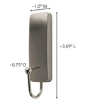 Medium Brushed Nickel Wall Hooks Set With Adhesive Strips No Tools Needed Damage Free Hanging 2 Hooks And 4 Strips Holds Up To 3 Pounds