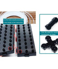 Assembly parts of 867 Piece Marble Roller Coaster Kit With Glow In The Dark Space Rail STEM Model Building Set for Grownups.