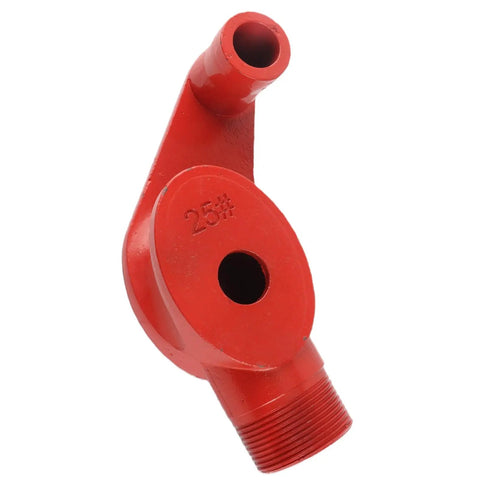 Heavy Duty Horett Cast Iron Conduit Bender For Galvanized Electrical Pipe And Pvc Tube showing red cast iron design with two openings.