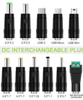 Go-To 5V 2A Power Adapter With 11 Interchangeable DC Plug Tips, Universal 100V 240V Input, regulated switching supply with 11 plug tips