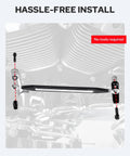 Shift Linkage And Levers For Harley-Davidson Touring Softail Dyna Road King Electra Glide Trike 1986-2026 Black CNC Machined 6061 Aluminum Rust-Resistant Performance Upgrade installed on Harley engine, no tools required