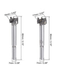 Pro Grade Carbide Tipped Forstner Drill Bits Set With 16mm And 17mm Hole Saw Blades for precise woodworking and hinge projects.