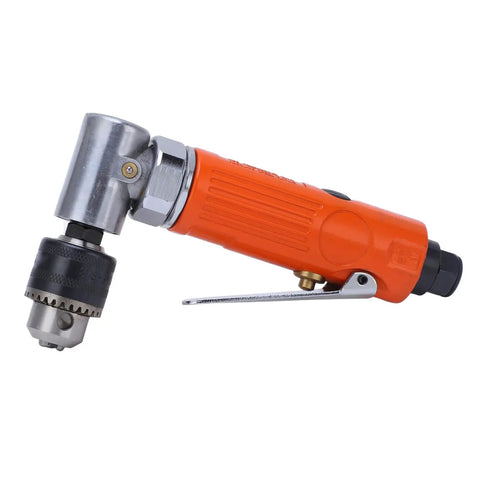 Professional Grade Right Angle Air Die Grinder Running 25000 Rpm For Fast Grinding And Polishing Tasks Boasts Smooth Ball Bearing Build And Complete Pneumatic Tool Kit, featuring an angled design and durable materials.