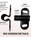 Universal Wheelbarrow Axle And Bracket Replacement Kit showing detailed dimensions for easy install and compatibility