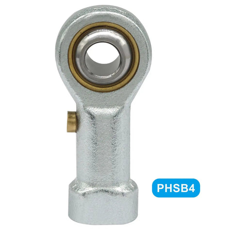 Heavy Duty Female Rod End Bearing With 1/4 Inch Bore And 1/4-28 Right Hand Thread, Industrial Alloy Steel, Corrosion Resistant, 4 Pack Built Tough For Real World Machines And Projects front view