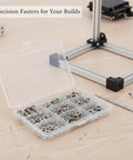 Ultimate Screw And Nut Kit For 3D Printer Projects And DIY Repairs With Iron Hardware Case, assorted screws and nuts in organizer case