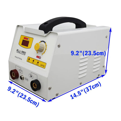 Beefy Steel And Aluminum Dent Pulling Machine with 110V Spot Welding Stud Welder shown in portable white casing
