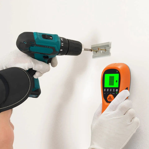 No More Blind Swinging Drill Holes 5in1 Stud Finder Wall Scanner With Sharp Smart Sensor And Crisp Lcd Readout Audio Alert For Pinpointing Wood Joists Metal Pipes And Hidden Ac Cables Precision Center Edge Detection Tool Shed Staple