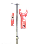 777 Boring Bar Clamp Foot Bridge T Bar Handle Spare Parts Kit Red For 777 Series Milling And Machining Includes Clamp Foot Bridge And T Bar Handle For Auto Shop And Home Workshop Must Have Pro Grade Gear, red metal parts