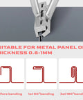 Two-In-One Hand Seamer For Standing Seam Roofing And Siding bending metal panel thickness 0.8-1mm illustration