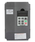 Front view of a High Precision VFD Inverter For 3 Phase Motors 220V 1.5kW PWM Frequency Converter with control buttons and display