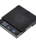 Ultra Slim Mini Coffee Scale With Timer For Espresso And Baking, Portable Digital Kitchen Scale, black with digital display.