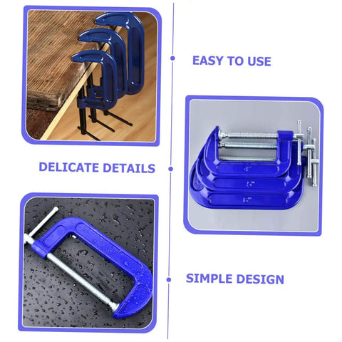 Heavy Duty 4 Inch G Clamp Quick Release C Clamp For Woodworking And Cabinet Assembly Table Vice Clamp Durable Metal