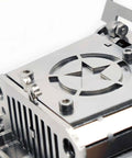 3D Metal Car Puzzle Model Kit With Mechanical Iron Blood Design, Dope DIY Buildable Vehicle For Adults Teens Men And Women, Stainless Steel Craft Kit For Collectors And Hobbyists Who Love Hands On Projects. close-up of stainless steel engine detail