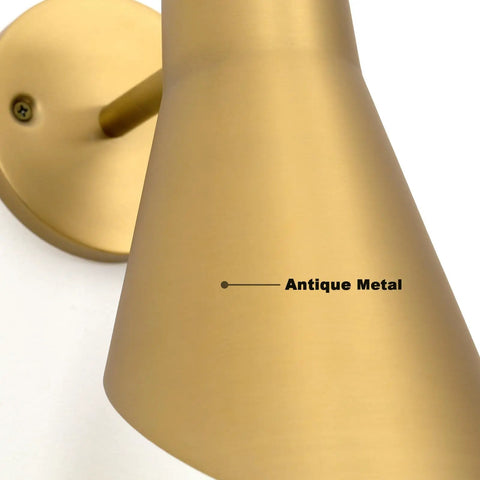 Close-up of antique metal finish on cordless battery powered wall sconces set of 2 with remote control, no wiring needed.