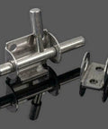 Stainless Steel Sliding Bolt Lock Latch for Bathroom Door Gate Hardware with polished finish and bolt detail.