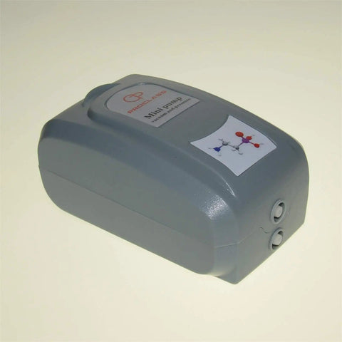 Palm Sized Lab Dual Function Vacuum And Pressure Pump For Filtration And Distillation, showing side view and compact design
