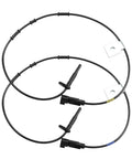 Front Abs Wheel Speed Sensor Pair Left Right For 2010 To 2017 Chevy Equinox And Gmc Terrain with connectors and wiring.