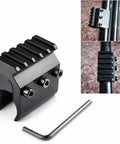Universal 21mm Weaver Picatinny Rail Base Adapter Converter for Scope Mounts, aluminum, two-piece, with allen wrench included.