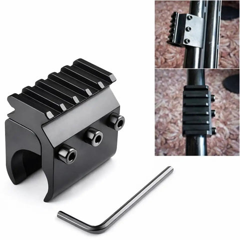 Universal 21mm Weaver Picatinny Rail Base Adapter Converter for Scope Mounts, aluminum, two-piece, with allen wrench included.