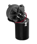 DC 24V 100RPM Reversible Worm Gear Motor High Torque Electric Gearbox With Right Shaft GW6280, black casing, industrial use