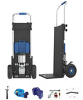 XSTO 550 Lb Capacity Electric Dolly Stair Climber with powerful motor, rechargeable battery, and wheels for easy moving.