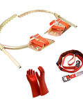 Tree Climbing Gear Set With Electrician Foot Buckle And 352lb Load Capacity Beefed Up Dual Anti Slip Foot Plate And Secure Locking Harness