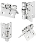 1 Inch Spring Loaded Hinges 10 Pack Self Closing Two Way Hardware For Furniture Boxes Cabinets With Screws Durable Iron Construction