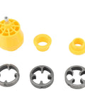 Topincn Electric Drill Pvc Threader Tap And Die Set For Plumbing, includes plastic and metal threading parts for pipe work.