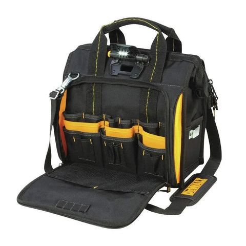 Lighted Technician's Tool Backpack With 41 Pockets And Adjustable LED Light, Durable Work Bag For Pros, Hands Free Carry, Built In Illumination For Night Repairs And Busy Jobsites
