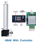 Epic Precision 42 Series Stepper Motor Linear Electric Actuator With Smooth Speed Regulation 24V DC for Industrial Automation and Pro Level Motion Control Projects Gone Badass with HB48 Controller.