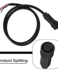 Rock Solid Seven Pin Proportional Valve Connector With One Meter Rvvp Cable Ip67 Weatherproof Plastic Housing Premium Industrial Connection For Reliable Hydraulic System Integration Meets Din En 175201 804 Standard Wrench Free Install, showing black cable and connector end.