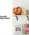 Eight Pack 3 Inch Beefy Heavy Duty L Brackets For Shelves Cabinets And Wood 90 Degree Wall Mount Right Angle Corner Braces in use