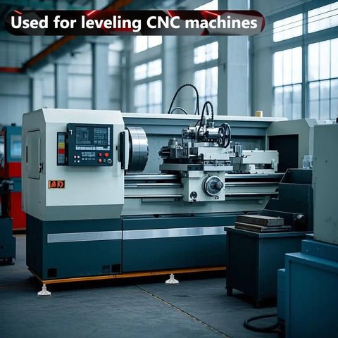 Heavy Duty Stainless Steel Adjustable Leveling Feet With 2000 Lb Capacity And M10 Thread Base For Shelving And Machinery Built Tough For The Daily Grind Real Deal on CNC machine in a workshop.