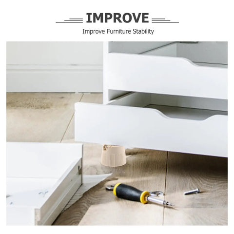 Adjustable Furniture Legs Plastic Non Slip Table Support Legs Two Pieces Beef Up Stability And Sleek Look For Bed Frames