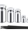 Pro Grade Calibration Weight Set 1g 2g 5g 10g 20g With Tweezers For Digital Scales And Balances, precision steel weights displayed