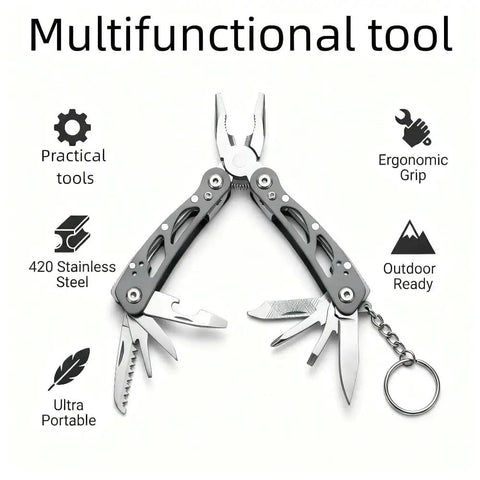 Ultra Compact Mini Folding Multitool With Pliers And Wire Cutters Screwdrivers Bottle Opener And More Pro Grade Stainless Steel Outdoor Gear