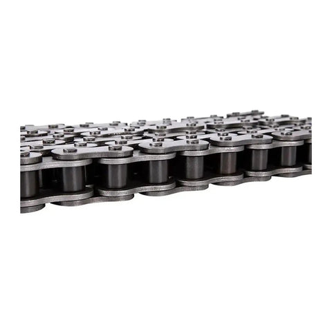 Heavy Duty 05B Reinforced Roller Chain With 2.5 Point Pitch And 8mm Spacing showing sturdy carbon steel construction.