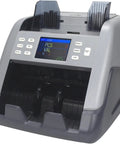 Heavy Hitter Multi Currency Bill Counter Machine With Auto Currency Identification And Error Detection No Sweat Setup showing front view with LCD display.