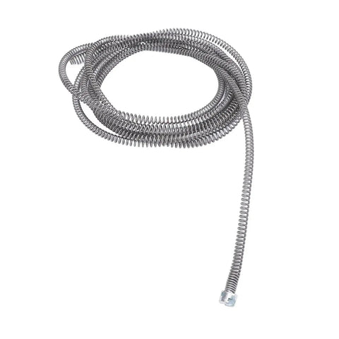 Bad To The Bone Manganese Steel Drill Powered Snake Auger coiled cable for clearing tough clogs in drains and pipes.