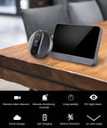Smart Peephole Camera For Apartment Door With WiFi Viewer 1080P Doorbell Camera Four Point Three Inch LCD Screen on table